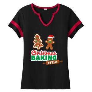 Christmas Baking Crew Funny Merry Xmas Cookies Matching Cute Gift Ladies Halftime Notch Neck Tee