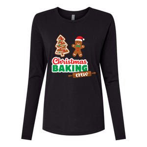 Christmas Baking Crew Funny Merry Xmas Cookies Matching Cute Gift Womens Cotton Relaxed Long Sleeve T-Shirt