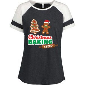 Christmas Baking Crew Funny Merry Xmas Cookies Matching Cute Gift Enza Ladies Jersey Colorblock Tee