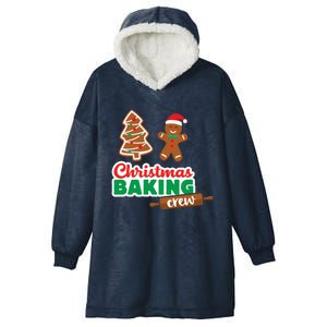 Christmas Baking Crew Funny Merry Xmas Cookies Matching Cute Gift Hooded Wearable Blanket