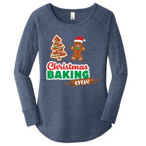 Christmas Baking Crew Funny Merry Xmas Cookies Matching Cute Gift Women's Perfect Tri Tunic Long Sleeve Shirt