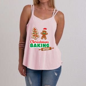 Christmas Baking Crew Funny Merry Xmas Cookies Matching Cute Gift Women's Strappy Tank