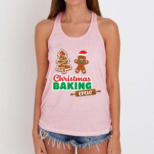 Christmas Baking Crew Funny Merry Xmas Cookies Matching Cute Gift Women's Knotted Racerback Tank