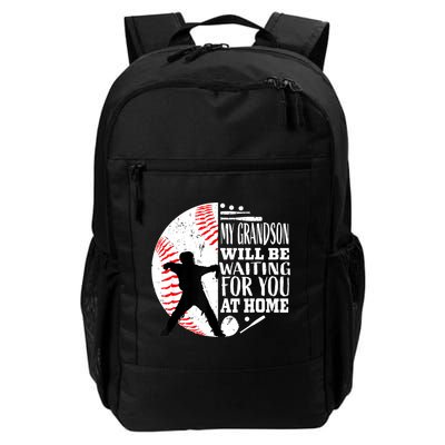 Cute Baseball Catcher Grandma Grandpa Grandson Quote Graphic Backpack