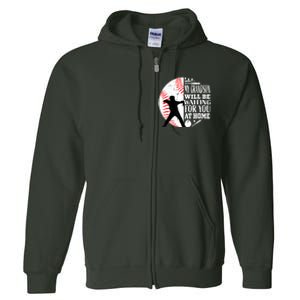 Cute Baseball Catcher Grandma Grandpa Grandson Quote Graphic Full Zip Hoodie