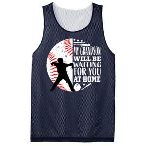 Cute Baseball Catcher Grandma Grandpa Grandson Quote Graphic Mesh Reversible Basketball Jersey Tank