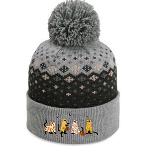 Cute Black Cats In Ghost Costume The Baniff Cuffed Pom Beanie