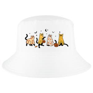 Cute Black Cats In Ghost Costume Cool Comfort Performance Bucket Hat