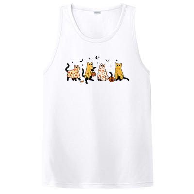 Cute Black Cats In Ghost Costume PosiCharge Competitor Tank