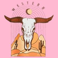 Cow Bull Cattle Skull Head Western Button