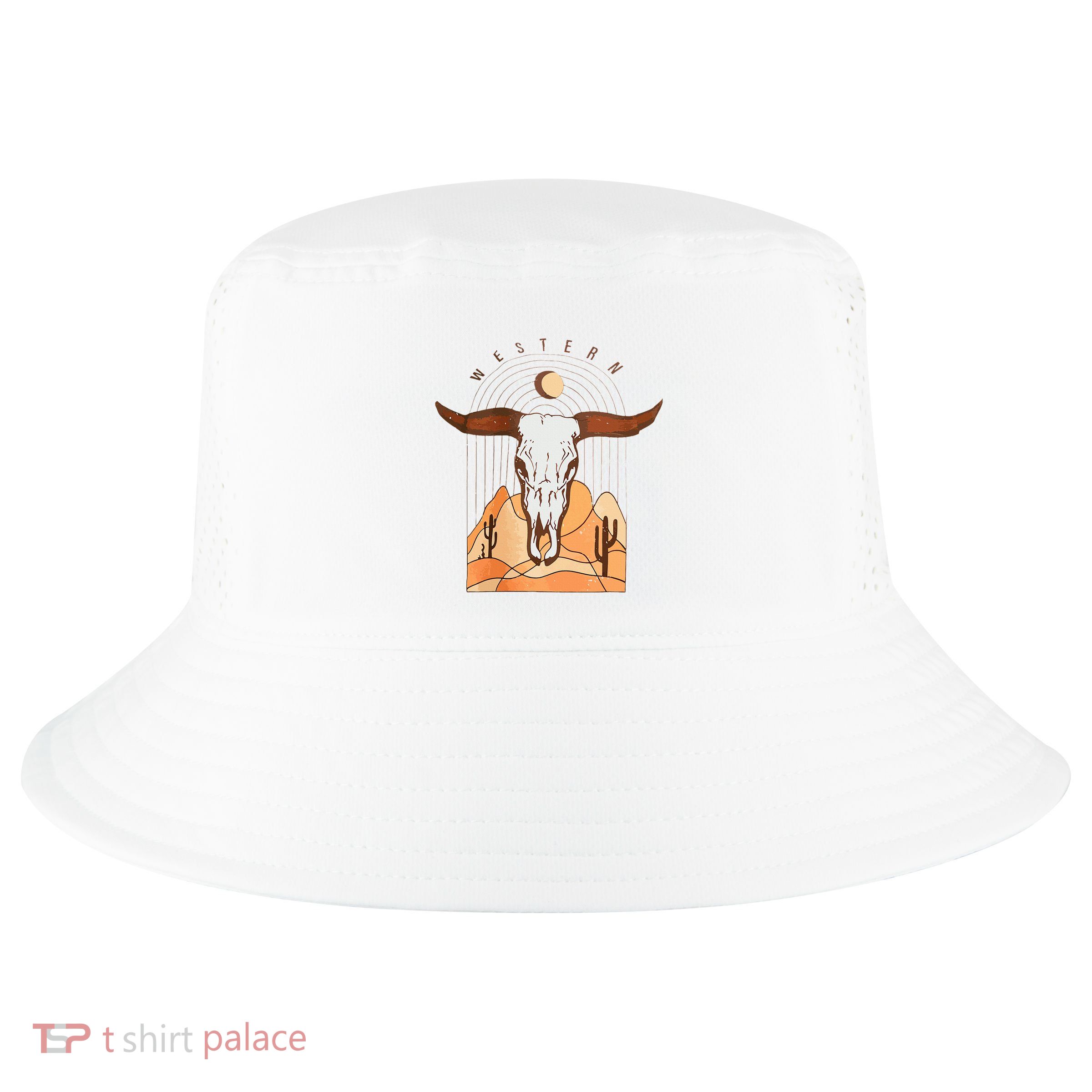 Cow Bull Cattle Skull Head Western Cool Comfort Performance Bucket Hat