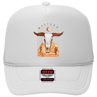 Cow Bull Cattle Skull Head Western Trucker Hat