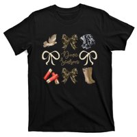 Camo Bow Coquette Dove Season Hunting Dove Hunter Hunt Girl Gift T-Shirt