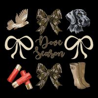 Camo Bow Coquette Dove Season Hunting Dove Hunter Hunt Girl Gift Women's Crop Top Tee