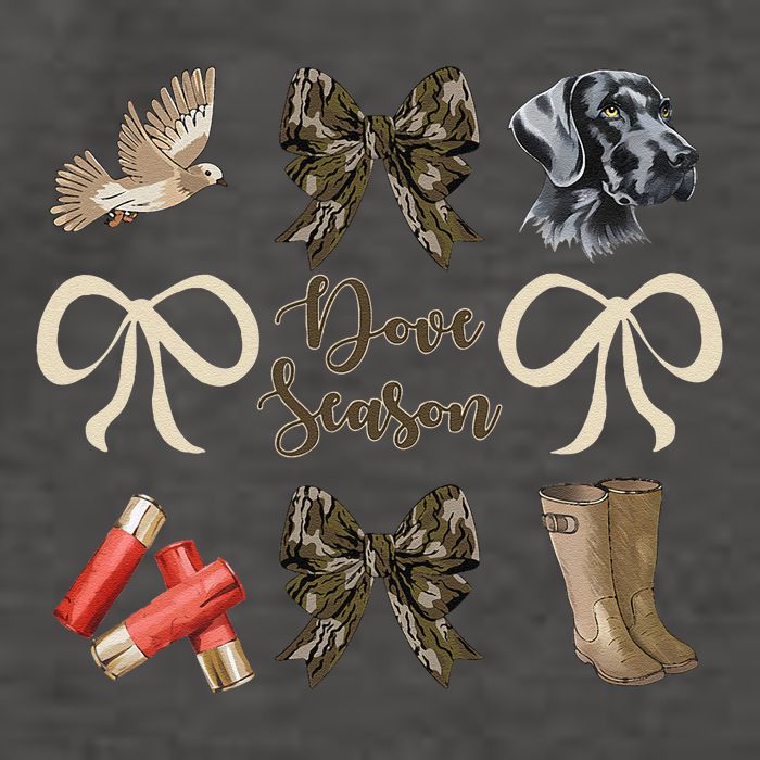 Camo Bow Coquette Dove Season Hunting Dove Hunter Hunt Girl Gift Vector Backpack