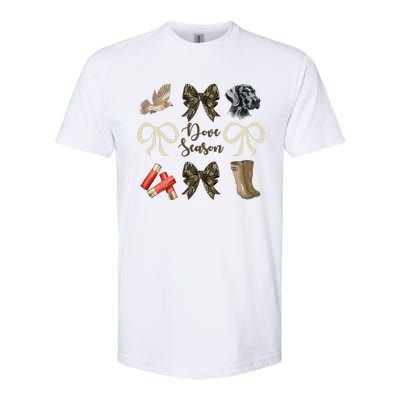 Camo Bow Coquette Dove Season Hunting Dove Hunter Hunt Girl Gift Softstyle® CVC T-Shirt