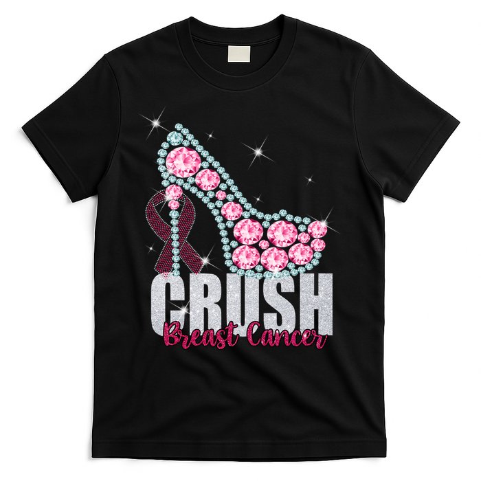 Crush Breast Cancer Cute Sparkly Design T-Shirt