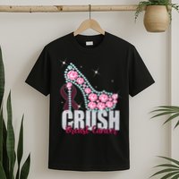 Crush Breast Cancer Cute Sparkly Design T-Shirt