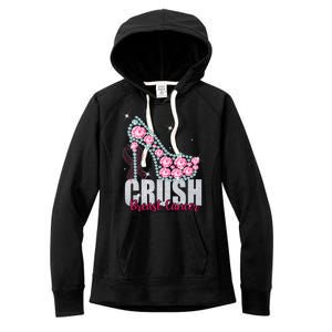 Crush Breast Cancer Cute Sparkly Design Women's Fleece Hoodie