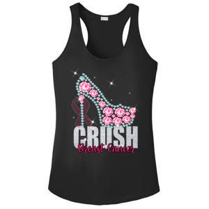 Crush Breast Cancer Cute Sparkly Design Ladies PosiCharge Competitor Racerback Tank