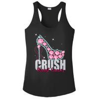 Crush Breast Cancer Cute Sparkly Design Ladies PosiCharge Competitor Racerback Tank