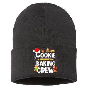 Cookie Baking Crew Family Christmas Funny Team Holiday Party Sustainable Knit Beanie