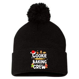 Cookie Baking Crew Family Christmas Funny Team Holiday Party Pom Pom 12in Knit Beanie