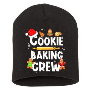 Cookie Baking Crew Family Christmas Funny Team Holiday Party Short Acrylic Beanie