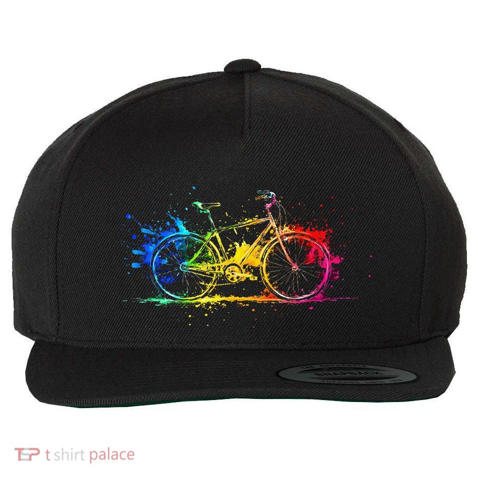 Colorful Bicycle Cycling Biking Cyclist Bicycling Wool Snapback Cap