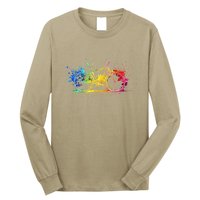 Colorful Bicycle Cycling Biking Cyclist Bicycling Long Sleeve Shirt