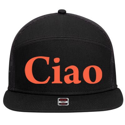 Ciao Bella 7 Panel Mesh Trucker Snapback Hat