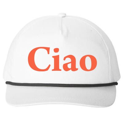 Ciao Bella Snapback Five-Panel Rope Hat