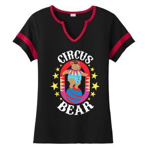 Circus Bear Circus Birthday Party Circus Costume Ladies Halftime Notch Neck Tee