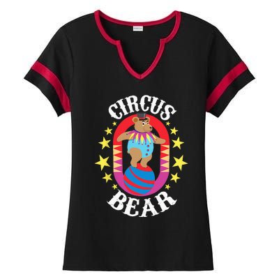 Circus Bear Circus Birthday Party Circus Costume Ladies Halftime Notch Neck Tee