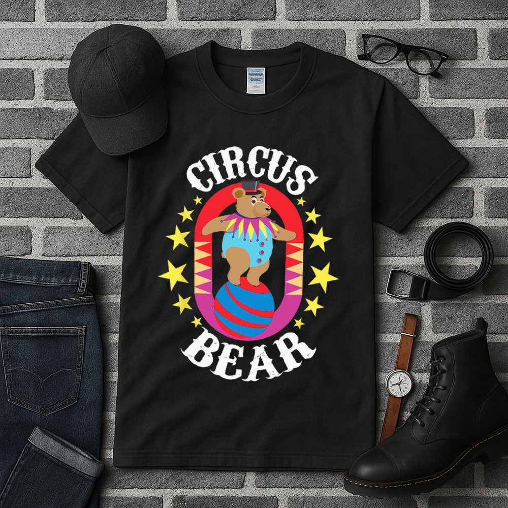 Circus Bear Circus Birthday Party Circus Costume Tall T-Shirt