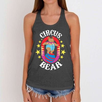 Circus Bear Circus Birthday Party Circus Costume Women's Knotted Racerback Tank