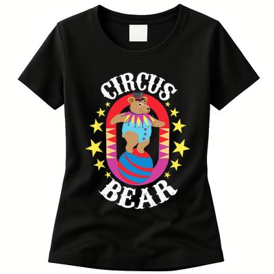 Circus Bear Circus Birthday Party Circus Costume Womens T-Shirt