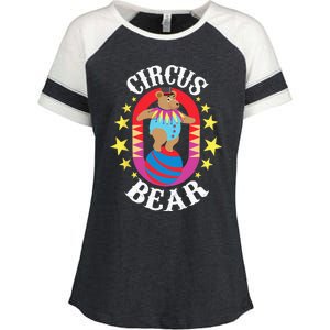 Circus Bear Circus Birthday Party Circus Costume Enza Ladies Jersey Colorblock Tee