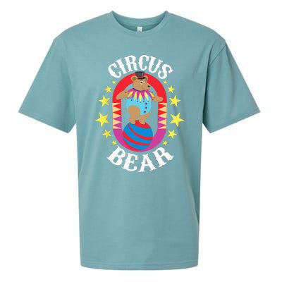 Circus Bear Circus Birthday Party Circus Costume Sueded Cloud Jersey T-Shirt