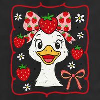 Coquette Bow Cute Strawberry Goose Lover Girly Summer Vibes Adult Drive Performance Visor