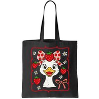 Coquette Bow Cute Strawberry Goose Lover Girly Summer Vibes Bag