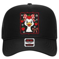 Coquette Bow Cute Strawberry Goose Lover Girly Summer Vibes Hat