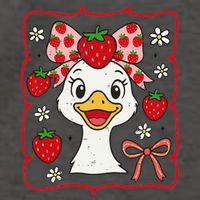 Coquette Bow Cute Strawberry Goose Lover Girly Summer Vibes Vector Backpack