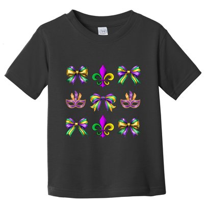 Coquette Bow Carnival New Orleans Trip Toddler T-Shirt