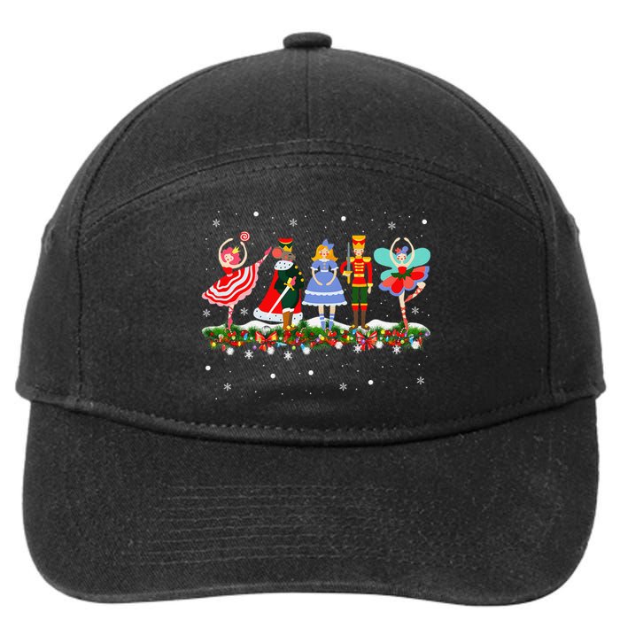 Christmas Ballet Clara Mouse King Princess Nutcracker 7-Panel Snapback Hat