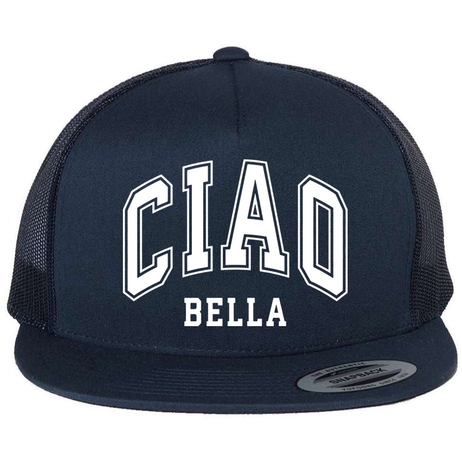 Ciao Bella Flat Bill Trucker Hat