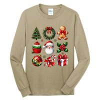 Coquette Bow Christmas Santa 2024 Tall Long Sleeve T-Shirt