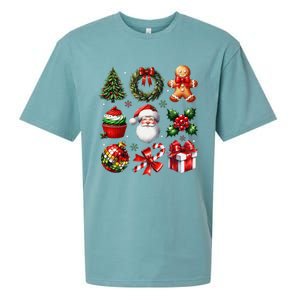 Coquette Bow Christmas Santa 2024 Sueded Cloud Jersey T-Shirt