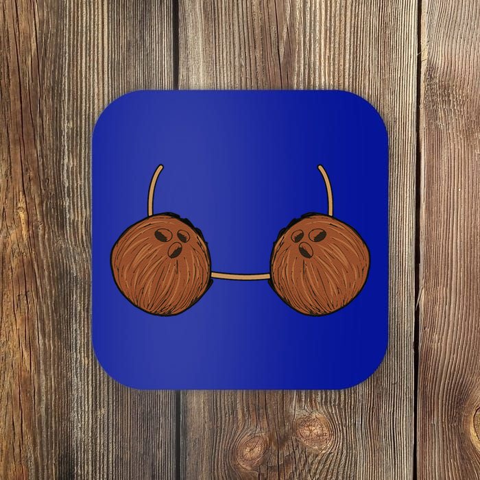 Coconut Bra Costume Cute Easy Food Halloween Gift Coaster