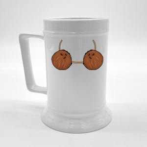 Coconut Bra Costume Cute Easy Food Halloween Gift Beer Stein